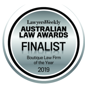 Finalist 2019 Boutique Law Firm of the Year