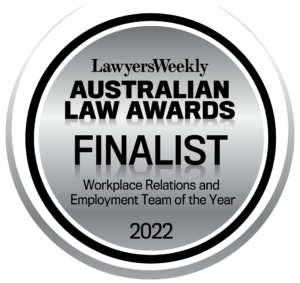 Finalist 2022 Workplace Relations and Employment Team of the Year