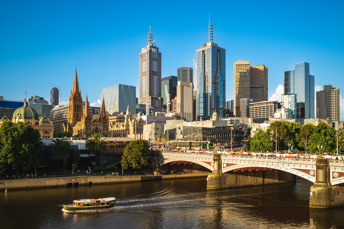 Melbourne,City,Business,District,(cbd),,Victoria,,Australia