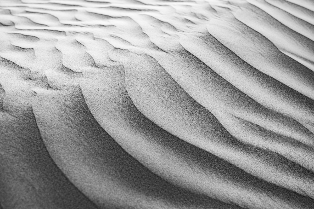 Beautiful,Abstract,Sand,Dunes,Black,White,,Wind,Carved,Ripples,,Dramatic